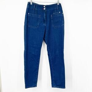 Maeve by Anthropologie Junie High-Rise Slim-Leg Jeans